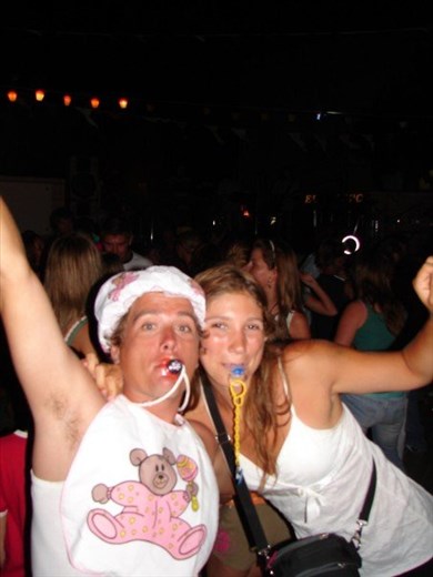 My dance partner. Half New Years! 