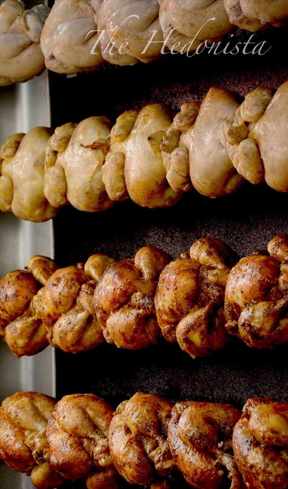 rotisserie chicken at Tarascon market, Provence
