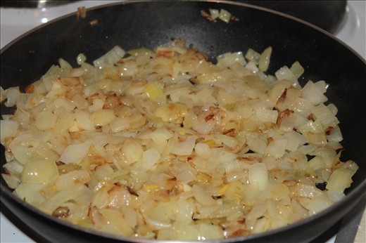 frying onions