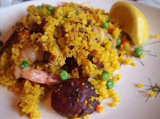 The results of the paella I made with my friend Kerstin