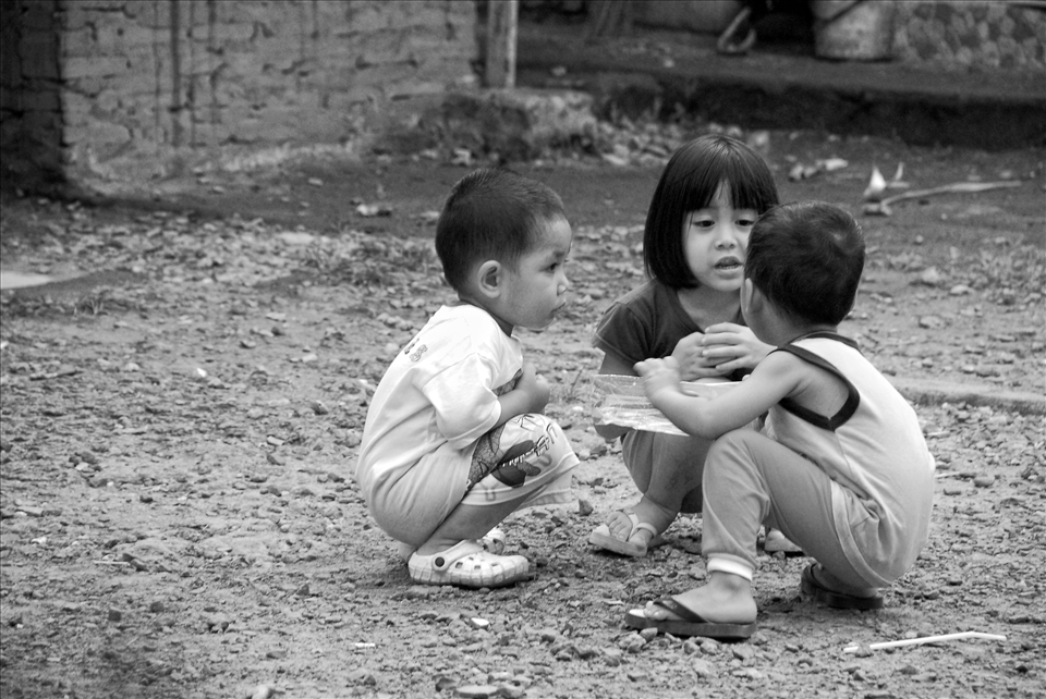 Children Playing at Anyer, Banten, Indonesia