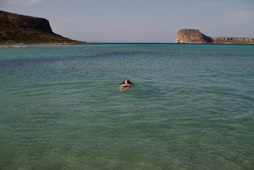 An Australian boy in his natural habitat, the warmth. Crete, Greece.