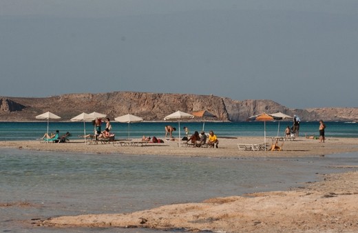 The Winter season in crete, the beaches left desolate without tourists.
