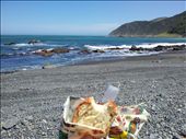 Homemade bread on the beach: by thekiwireporter, Views[174]