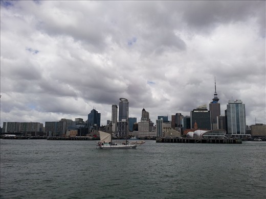 Auckland skyline from the ferry