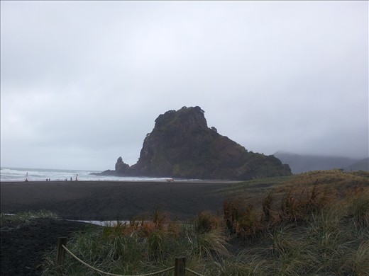 Piha beech and Lions rock