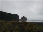 Piha beech and Nunns rock: by thekiwireporter, Views[172]