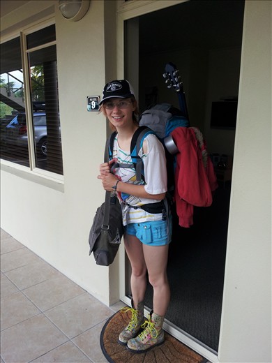 Genie farewell - back on her travels and WOOFing again