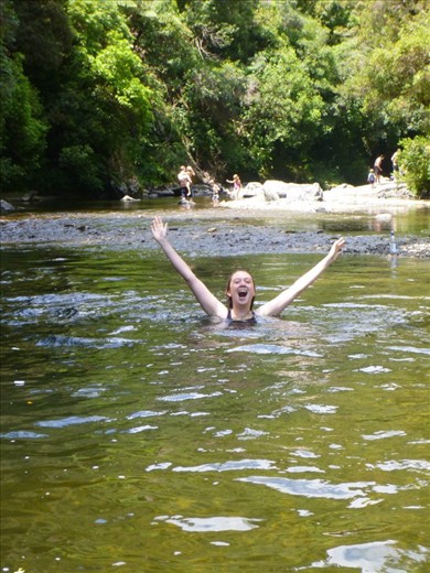 Celebrating the fact the stream is only 30min from home!