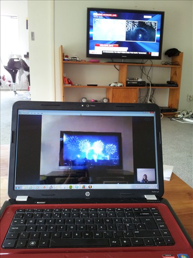 I can see skype is going to me a major part of my life. What better way to start than with watching London NYE with my parents!