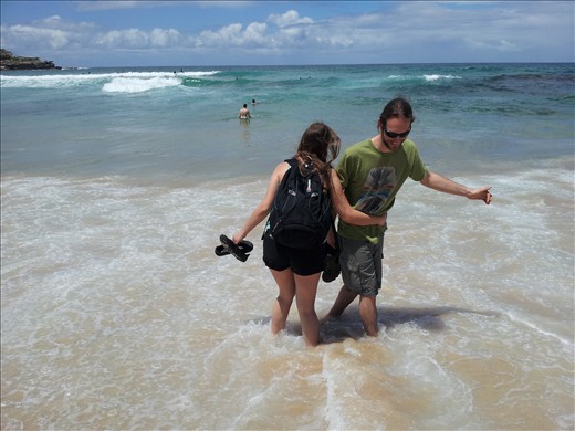 Kat and Jake at Bondi beach
