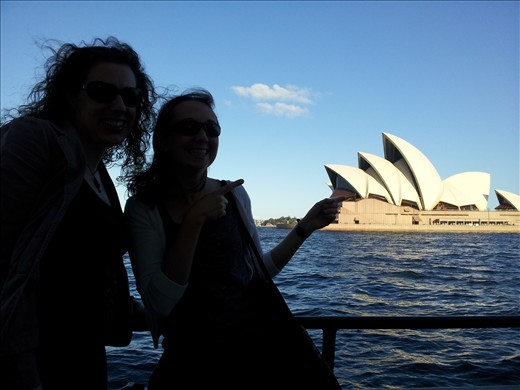 Amelia and I on the ferry