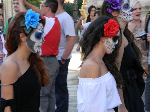 Passing street parade