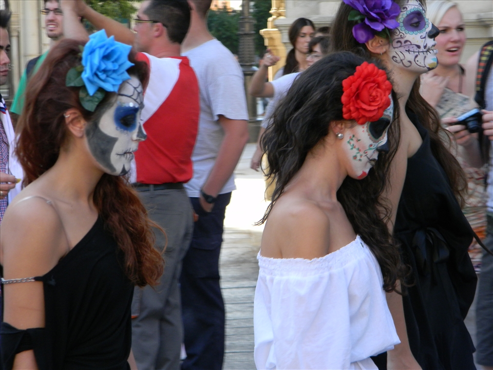 Passing street parade