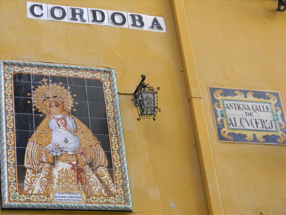 Adorned street corner