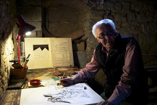 Artist in Cortona