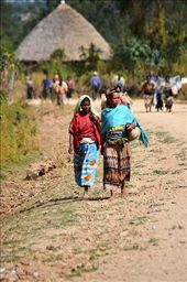 Two women are walking  a long distance just to find water. : by theosym, Views[288]