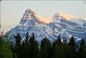 This was sunset on the mountains.  This was taking from the window of our RV.  It was a beautiful view.: by theparsons, Views[201]