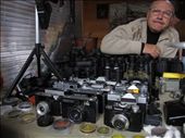 The old man was selling out the USSR’s old cameras at Izmaylovskaya Traditional Market in Moscow. (USSR stands for Union of Soviet Socialist Republics): by thepursuitofhappyness, Views[655]