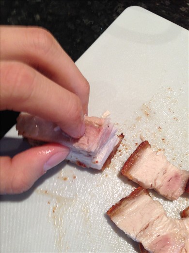 How to cut the Chinese Roast Pork