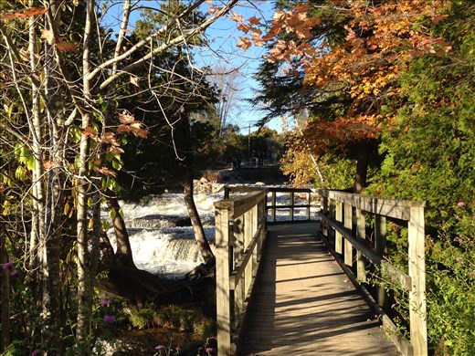Pre-Sunset. Walk-way to the top of the waterfall.