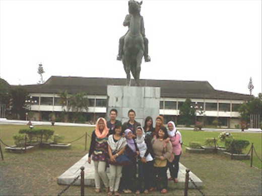 in front of Soedirman Monument with Malang Delegations