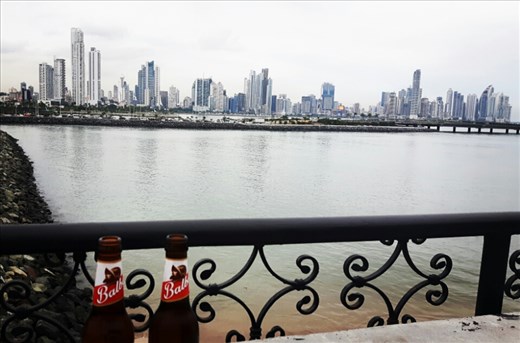 What an amazing view of Panama's skyline! Cheers to making it 🍻