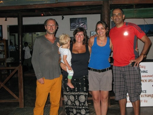 the grown ups. Orit, Devi, mum and dad (and Gabriel!)