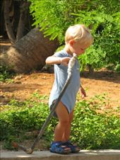 they moved the tap at our place.. Gabriel went off on his adventure with it.: by theus, Views[339]