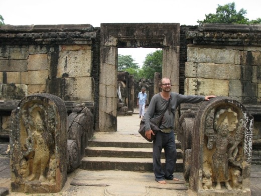 the ancient city of Polonaruwa, made of sand stone (living rock)