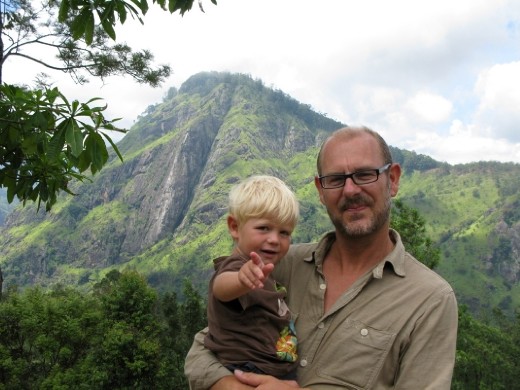 on the walk up to Adam's Peak
