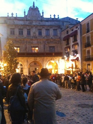 The Plaza Mayor at Cuenca.