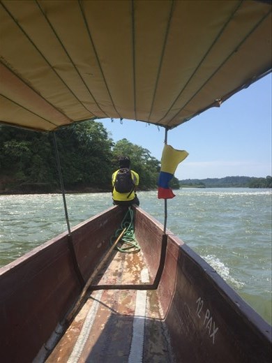 Chabito guiding us down the Napo River