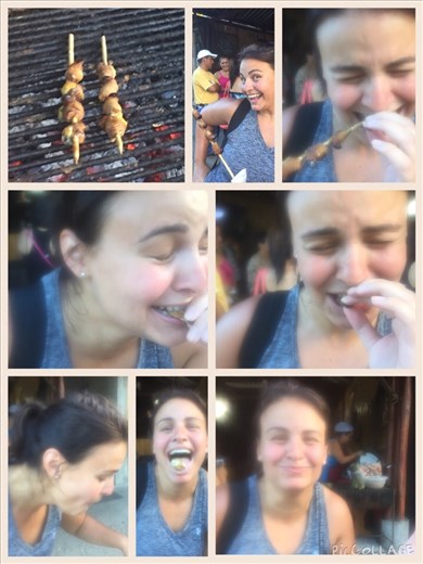 Roasted beetle larvae