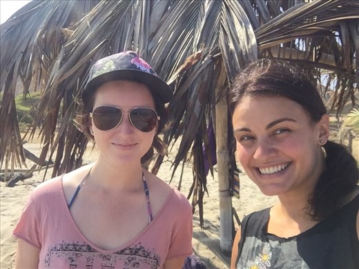 With Brooke at the beach; Zorritos, Peru