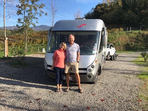 Ready to leave campsite Saksida