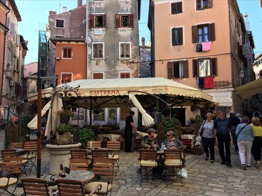 Restaurant we once had a lovely meal with Roy and Viv on a previous trip - Rovinj