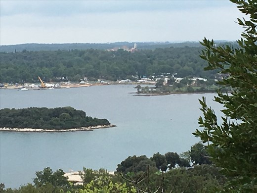 View from castle ruins at Vsar
