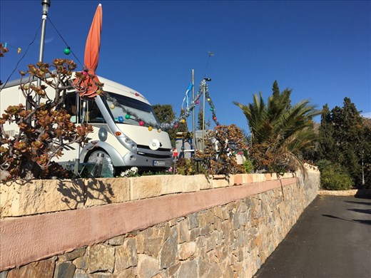 Christmas Decs around campsite