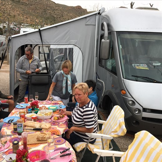 Lunch with neighbours and friends 