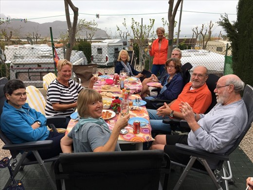 Lunch with neighbours and friends 