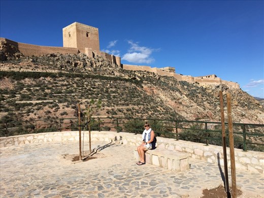 Walk along valley with Pinas Blancas cliffs