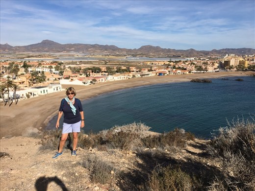 Top of hill on Puerto de Mazarron coast 