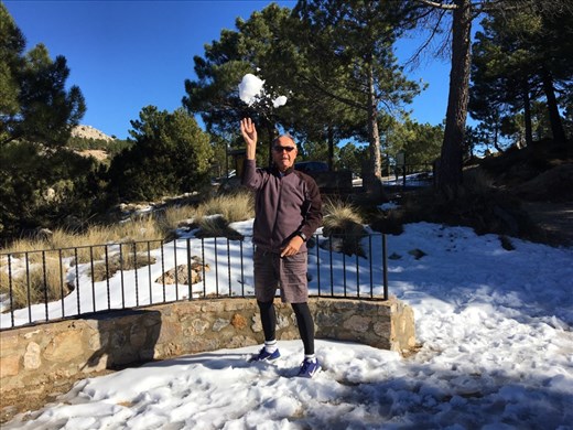 Snow on Sierra Espuna
