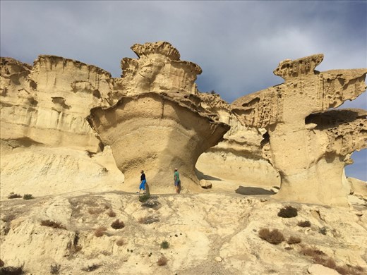 Sandstone eroded cliffs at Bon Nuevo