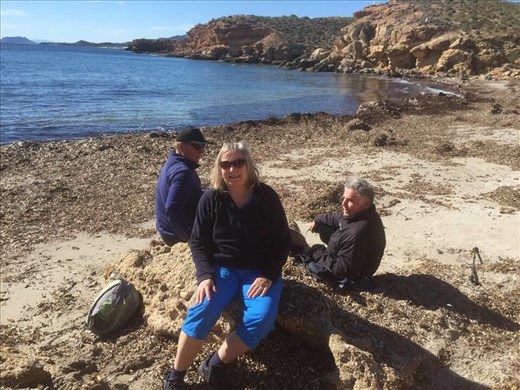 Bon Nuevo coastal path walk with Penny and Dennis