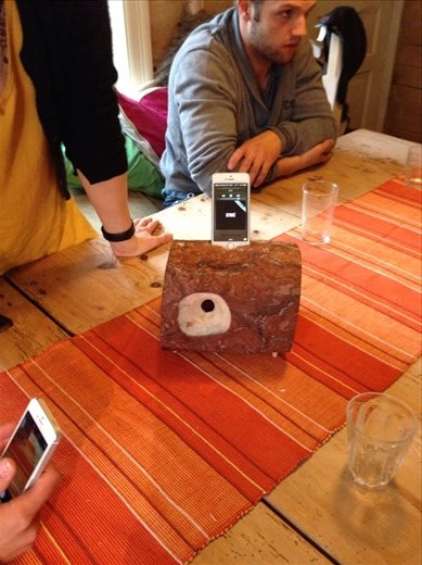 Vilde, Martin's sister was in Rome last weekend for her birthday. She arrived back on our second day here. Martin thought we could carve her an iPhone dock/speaker out of a block of pine...it looks and smells awesome. And it amplifies the sound. Easily one of the coolest things I have ever helped make :). Margaret and I paid attention so that we can try to make one for ourselves when we get back home!