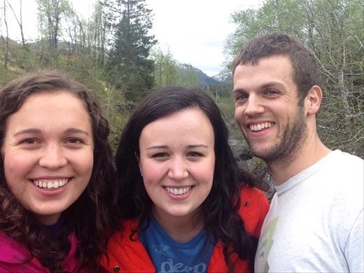 Sorry, the pictures are out of order...this is actually in Forde. 

Margaret and I with our friend Håvard (