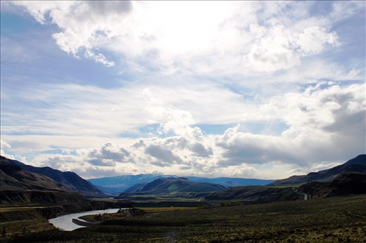 Coming out of the mountain highway in Banff, AB.