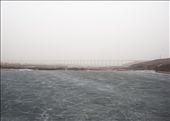 Middle of no where.
Iced lake and behind, a huge under construction bridge.: by thibaudjanssen, Views[193]